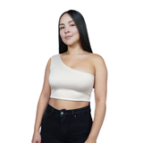 Crop Top Premium Hombro Camel