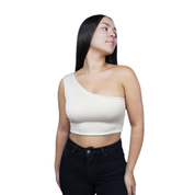 Crop Top Premium Hombro Camel