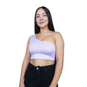 Crop Top Hombro Lila
