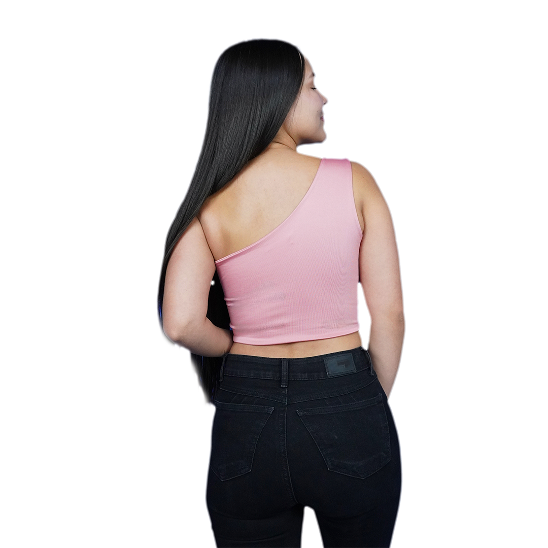 Crop Top Premium Hombro Durazno
